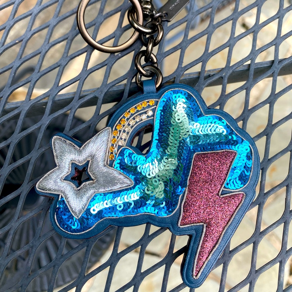 EUC Coach Shooting Star/Lightning Cloud Keychain